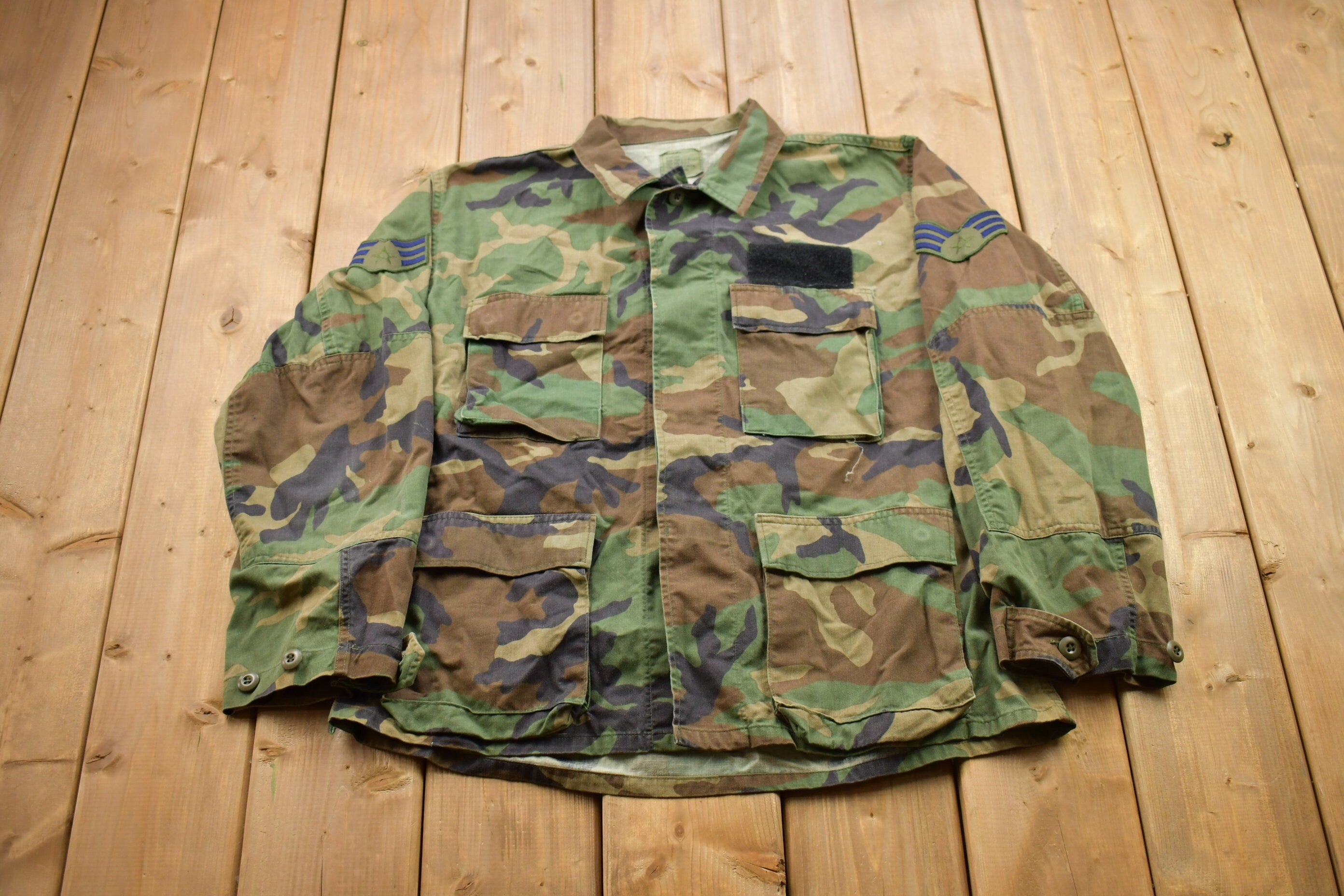 Vintage Military Button Up Shirt