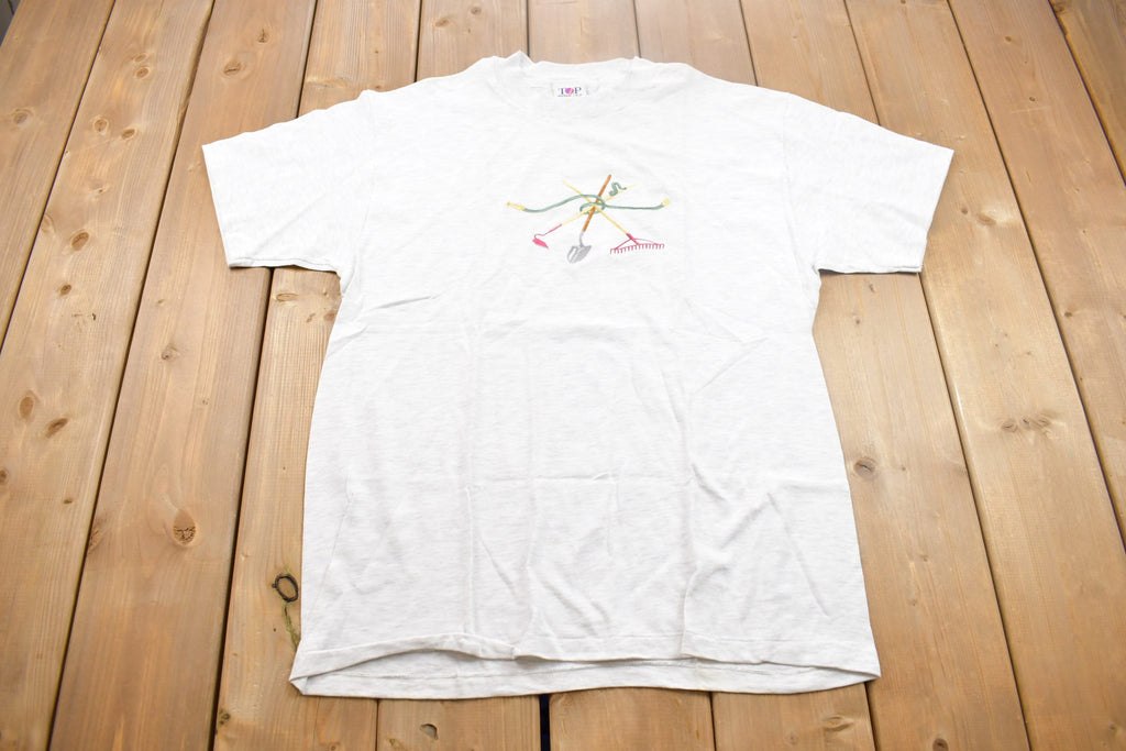 Vintage 1990s Garden Tools Graphic T Shirt