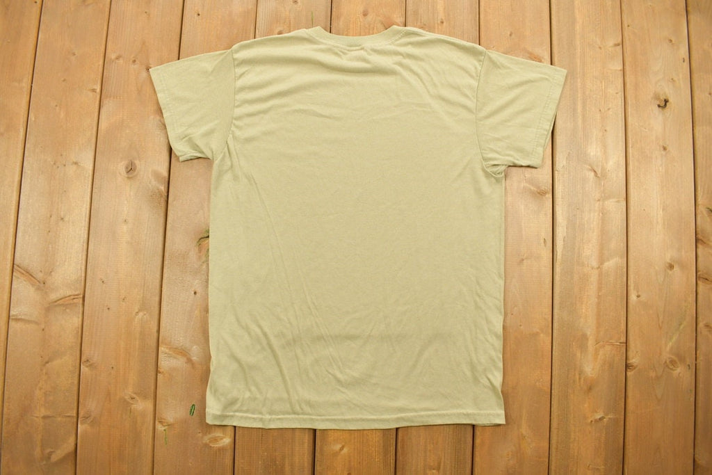 Vintage 1990s Blank Beige T-Shirt