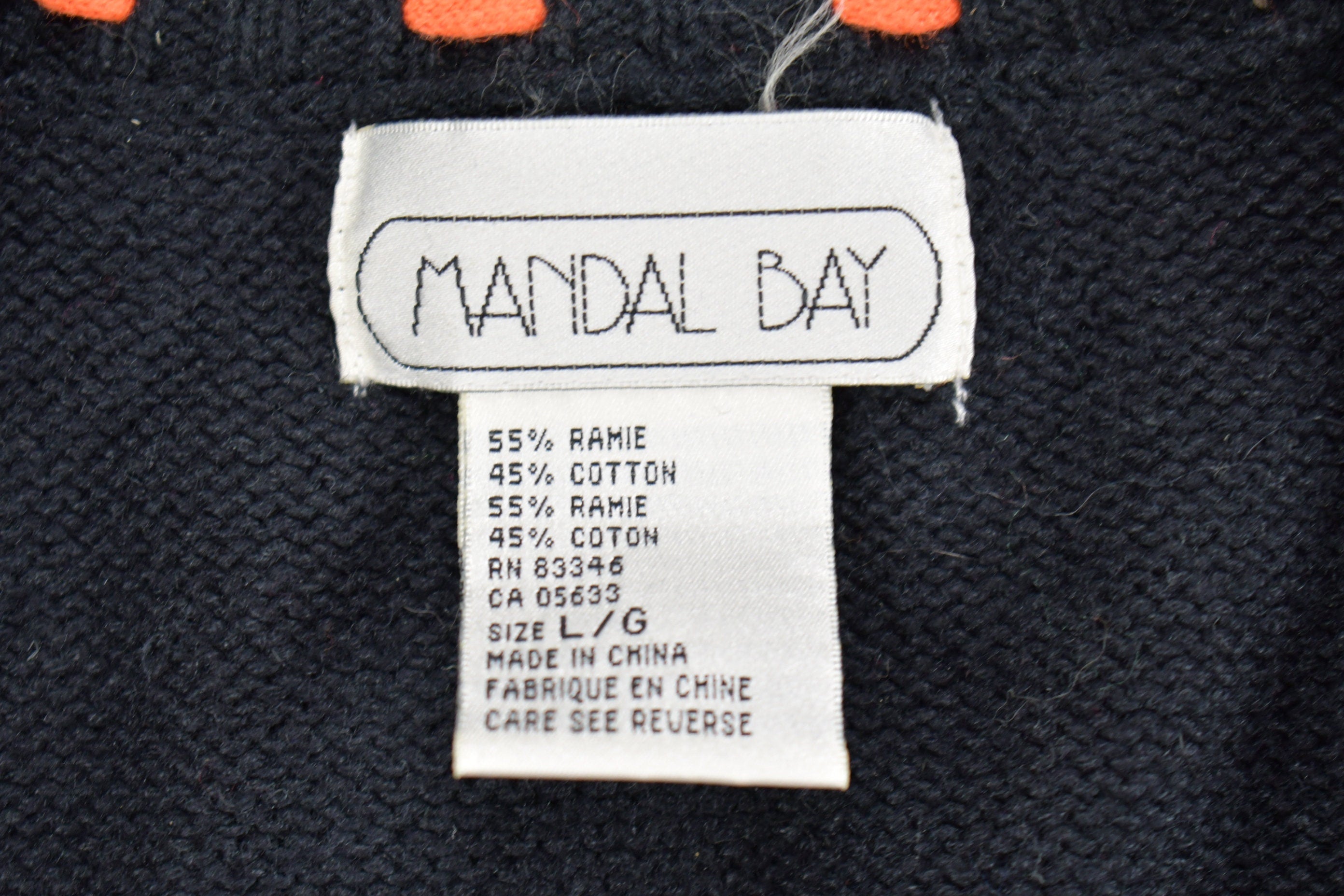 Vintage 1990s Mandal Bay Halloween Theme Knit Cardigan Vest