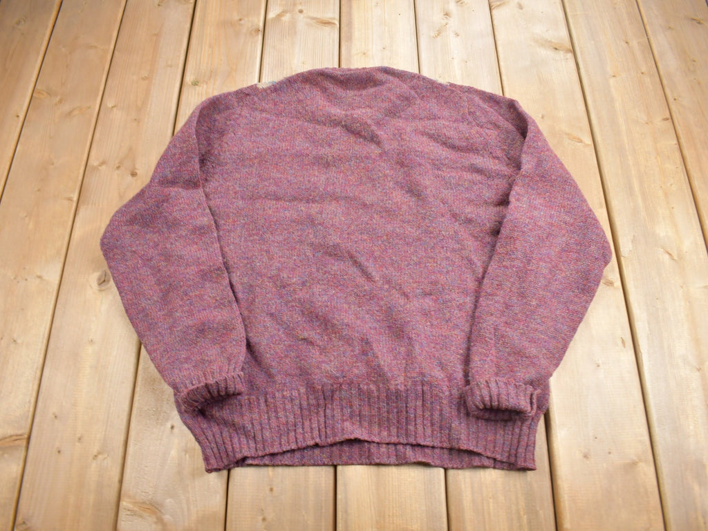 Vintage 1990s Pendleton Country Traditional 100% Virgin Wool Knit Crewneck Sweater
