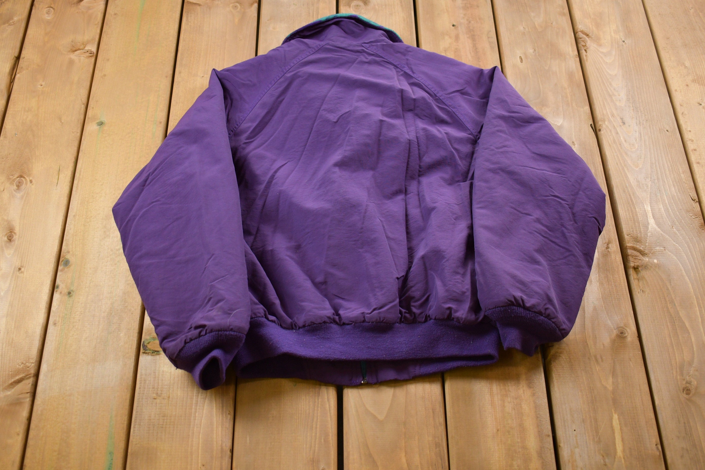 Vintage 1990s Woolrich Aztec Fleece Windbreaker Jacket