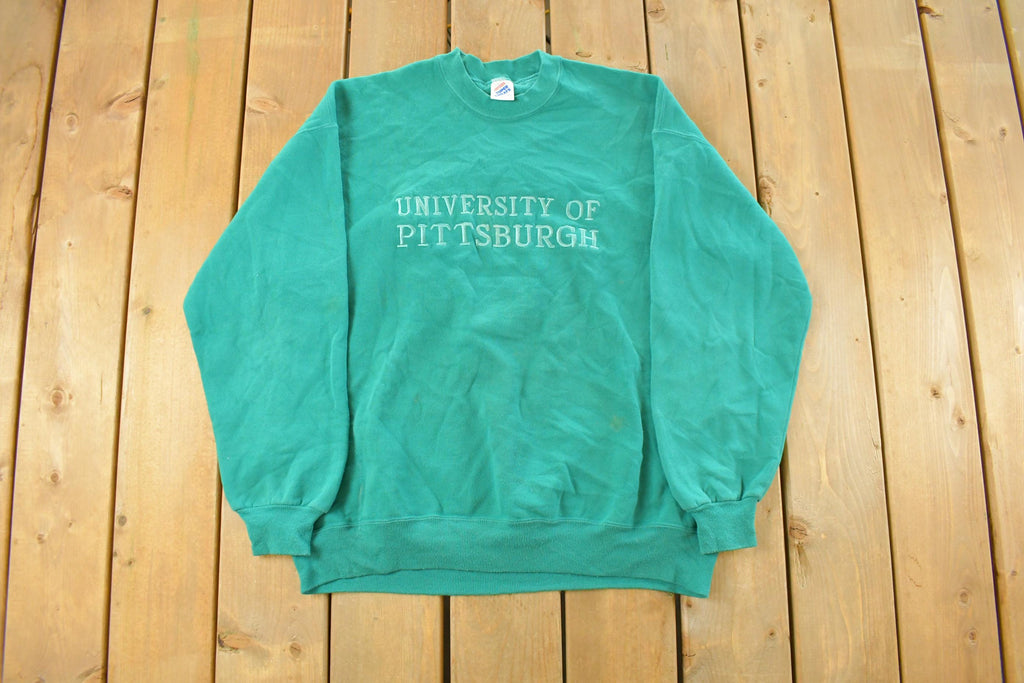 Vintage 1990s University of Pittsburgh Crewneck Sweatshirt Mens L