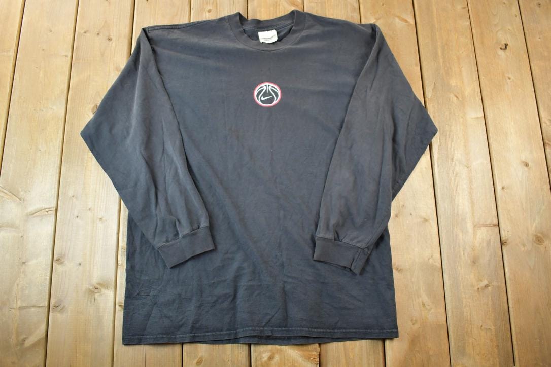 Vintage 1990s Nike Basketball Mini Swoosh Crewneck Sweatshirt