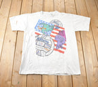 Vintage 1990s Mitre Soccer Distressed Souvenir T Shirt Made In USA Size XL