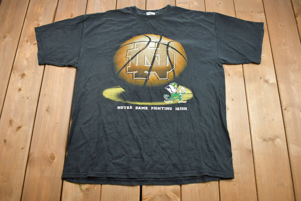 Vintage 1990s University of Notre Dame Fighting Irish Collegiate T-Shirt  Football Team  NCAA Tee  Americana  Sportswear  Briar Creek