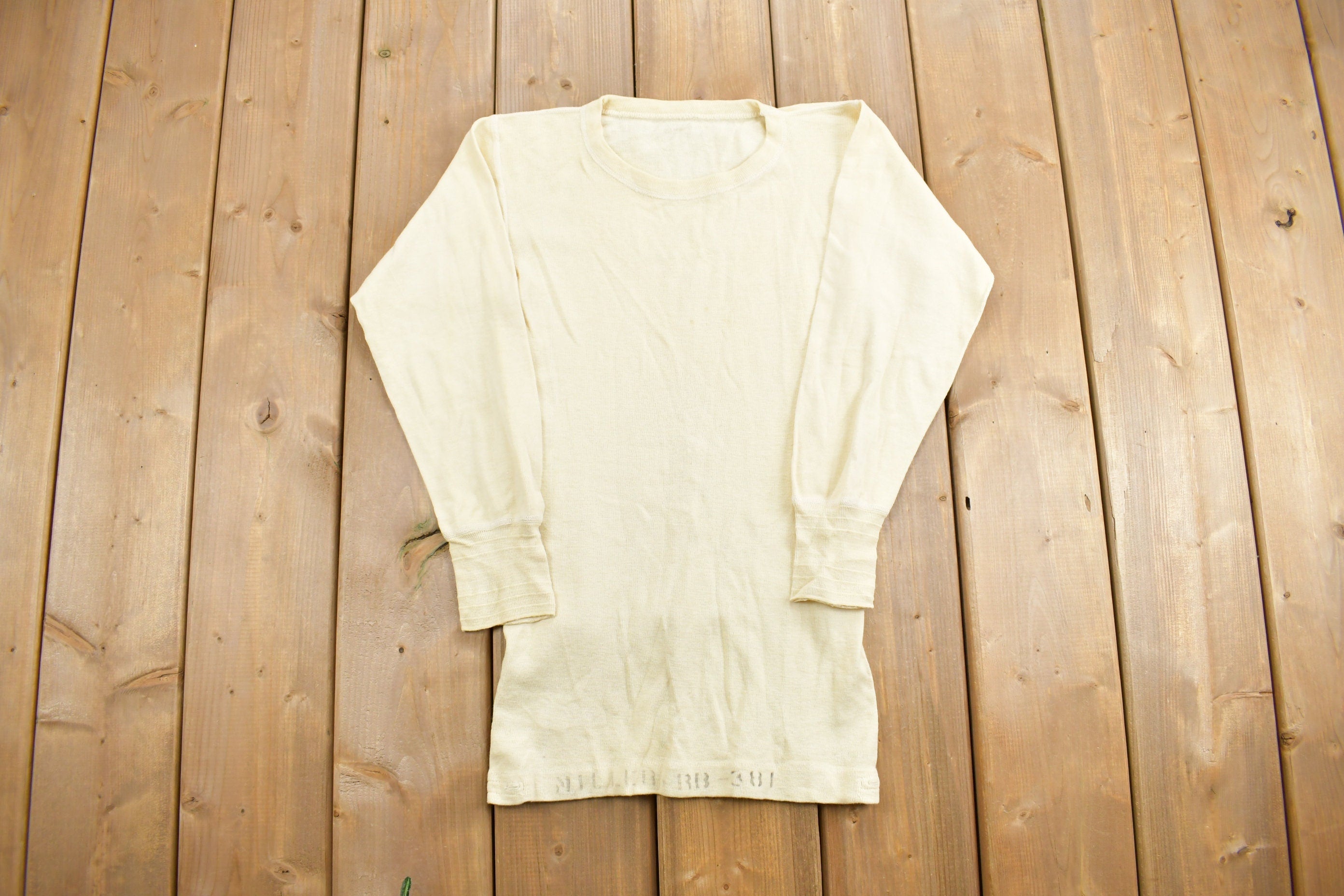 Vintage 1940s WWII Era Military Thermal Undershirt