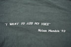 Vintage 1990s Students for Students Tree Nelson Mandela Graphic T Shirt
