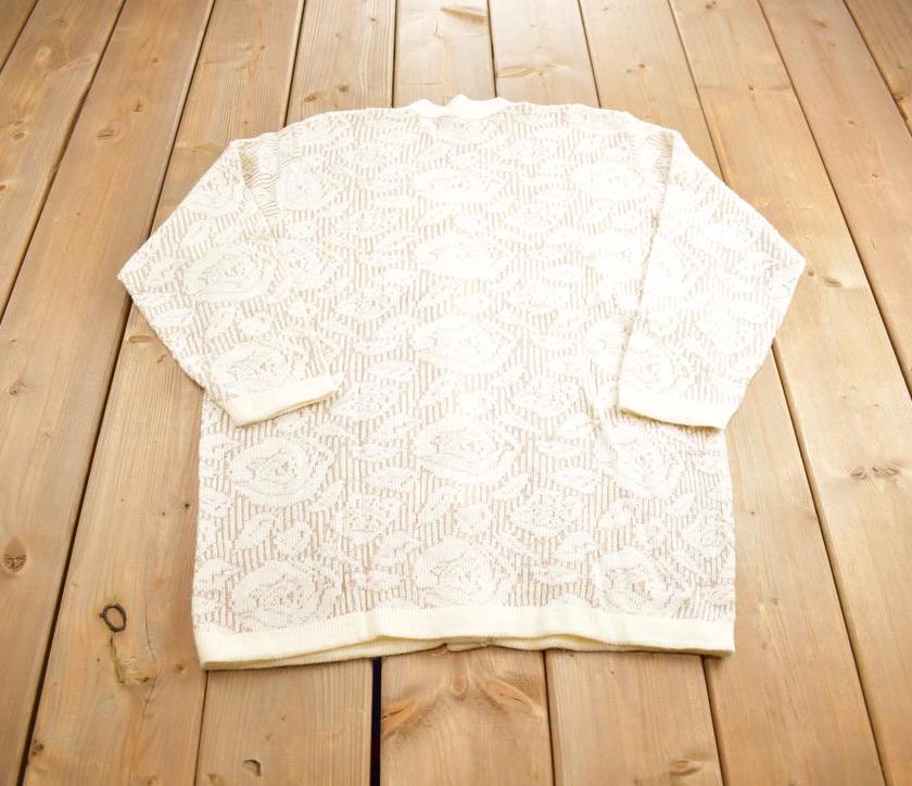 Vintage 1990s Knitted Button Up Cardigan Sweater