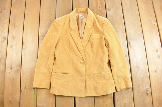 Vintage 1980s Picket and Post Corduroy Blazer Jacket / Sport Coat / Vintage 80s Blazer / Suit Jacket / Spring Jacket / Made In Japan