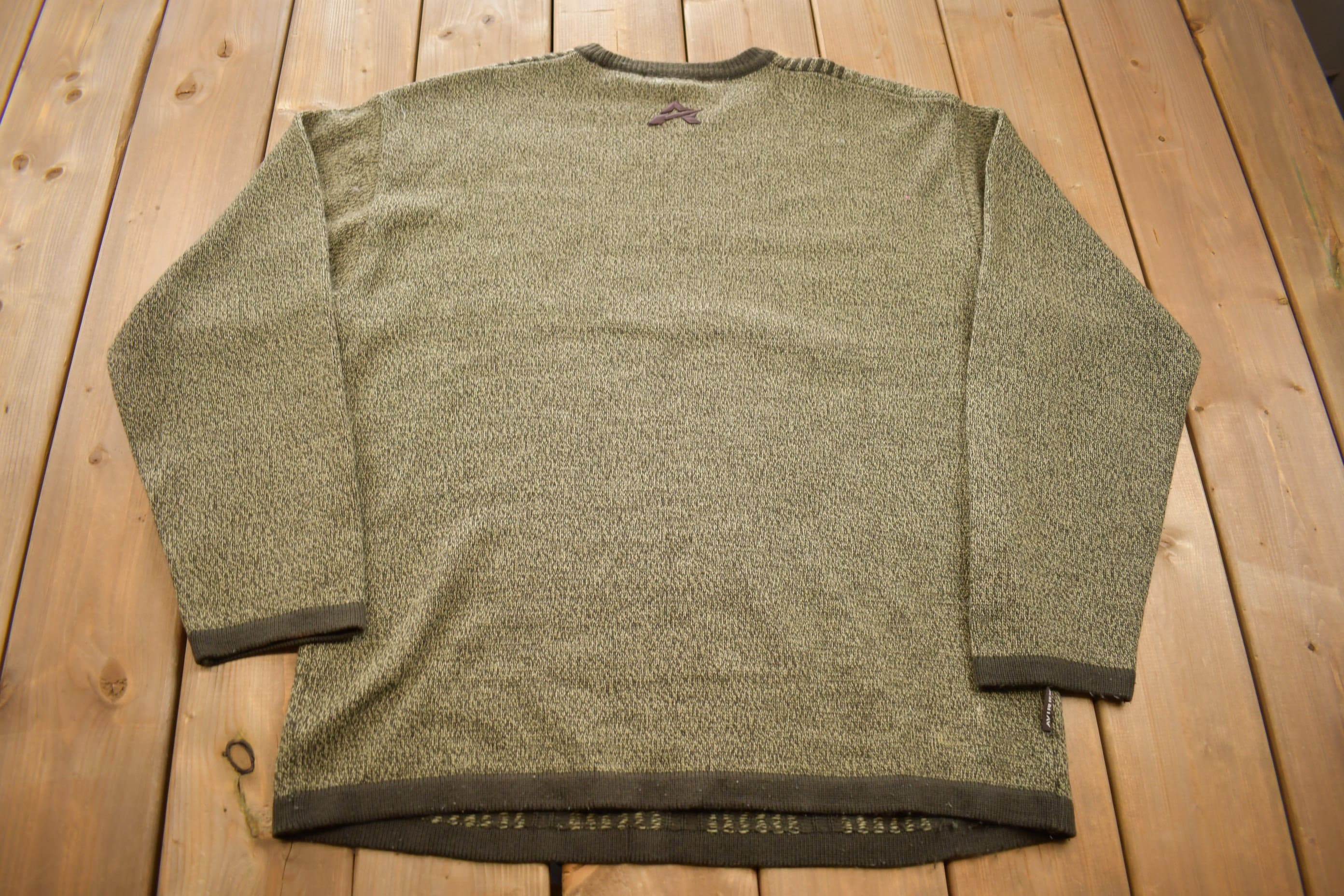 Vintage 1990s Avirex Logo Knit Sweater