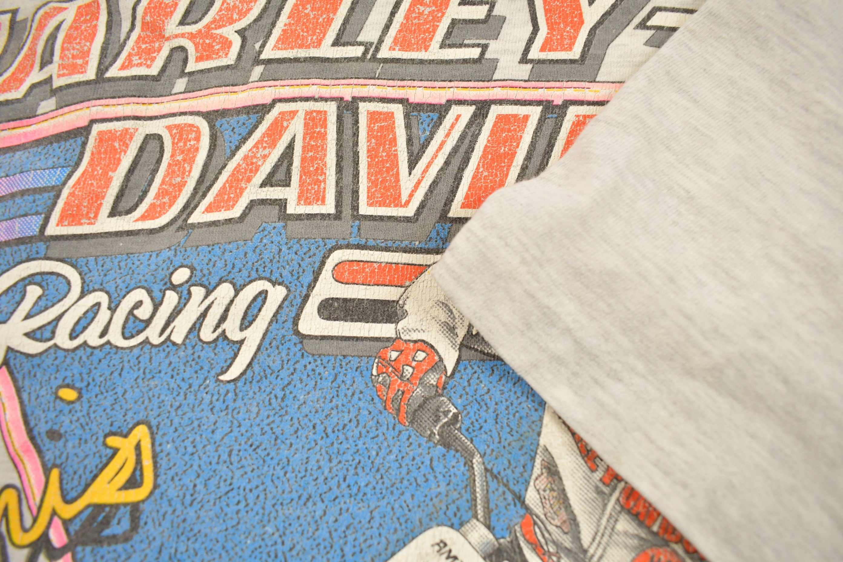Vintage 1993 Harley Davidson Motorcycle Racing T-Shirt