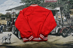 Vintage 1990s Champion Sportswear Satin Snap Button Bomber
