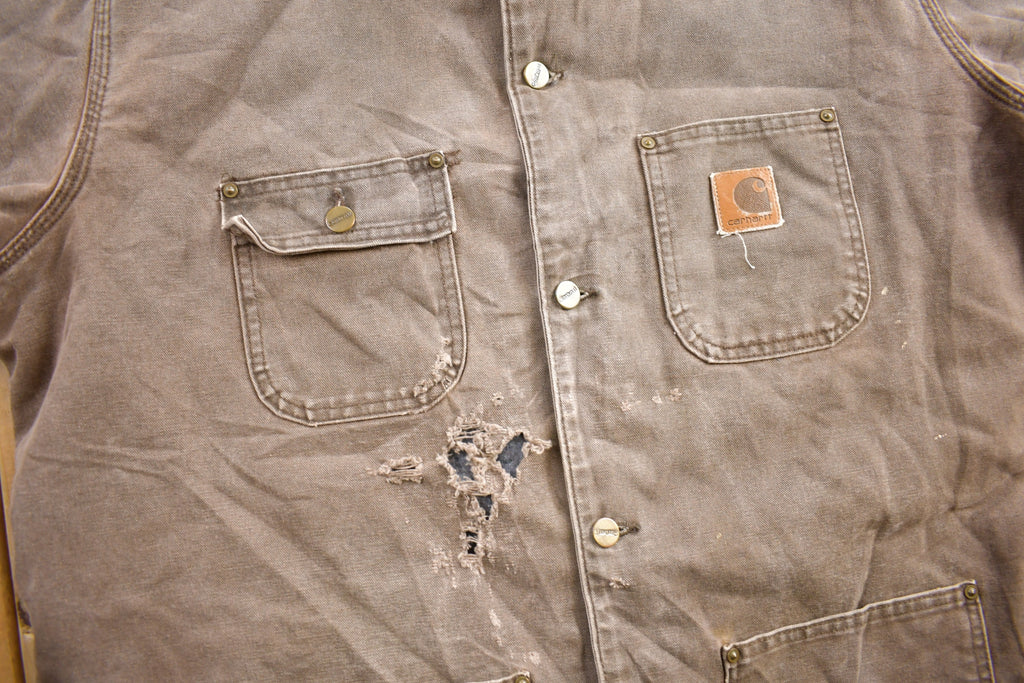 Vintage 1990s Carhartt Blanket Lined Chore Coat