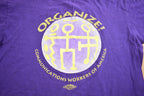 Vintage 1990s Communication Workers Of North America Graphic Tee Shirt Made In USA