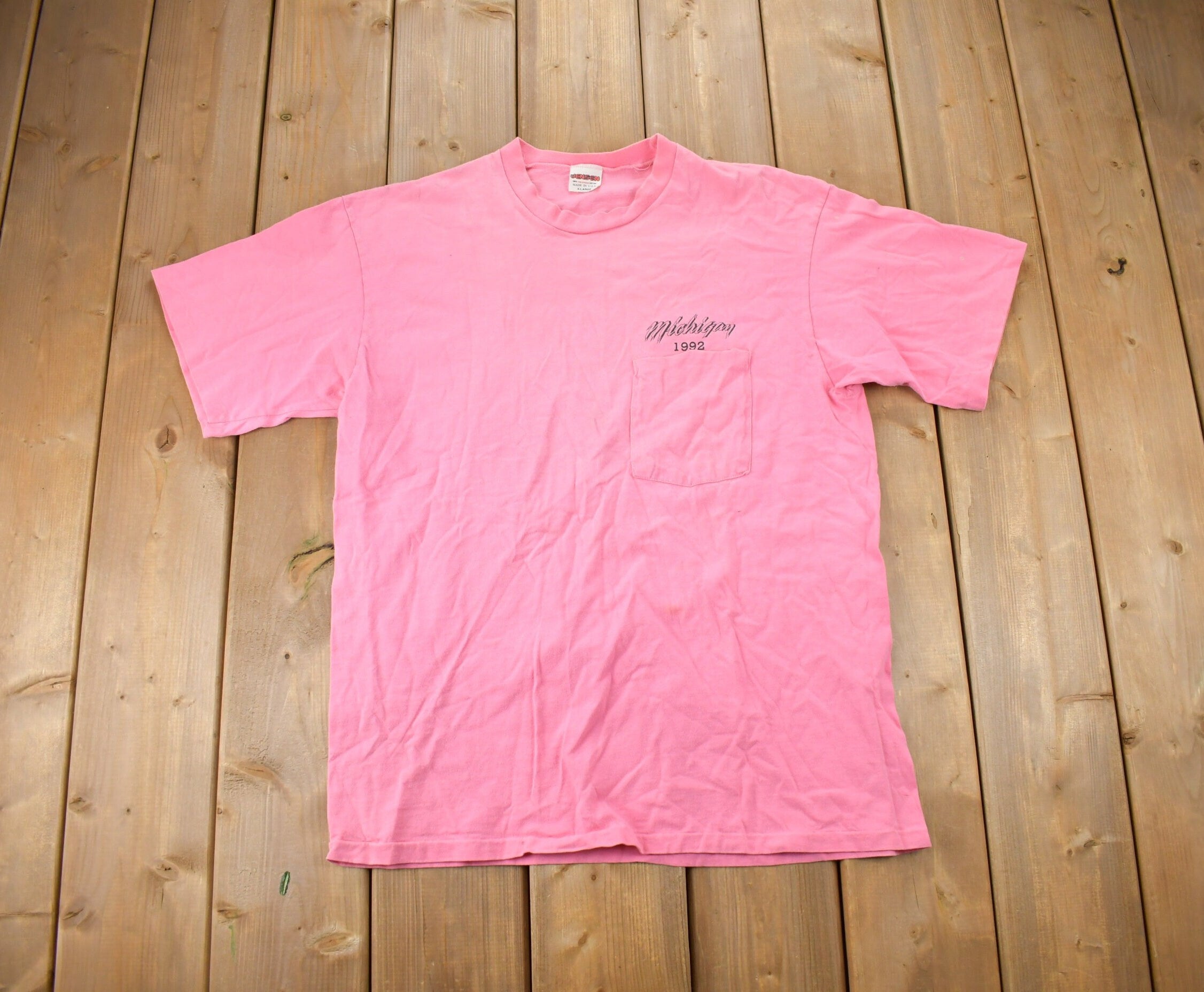 Vintage 1990s Jensen Michigan Racing Souvenir T Shirt