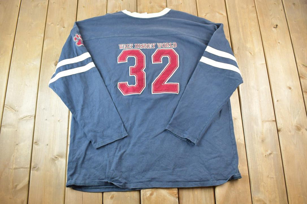 Vintage 1990s Pluto Maddogs Football Mickey Mouse Disney Crewneck