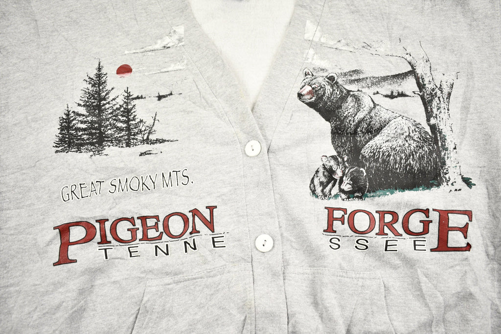 Vintage 1990s Pigeon Forge Tennessee Cardigan Sweatshirt