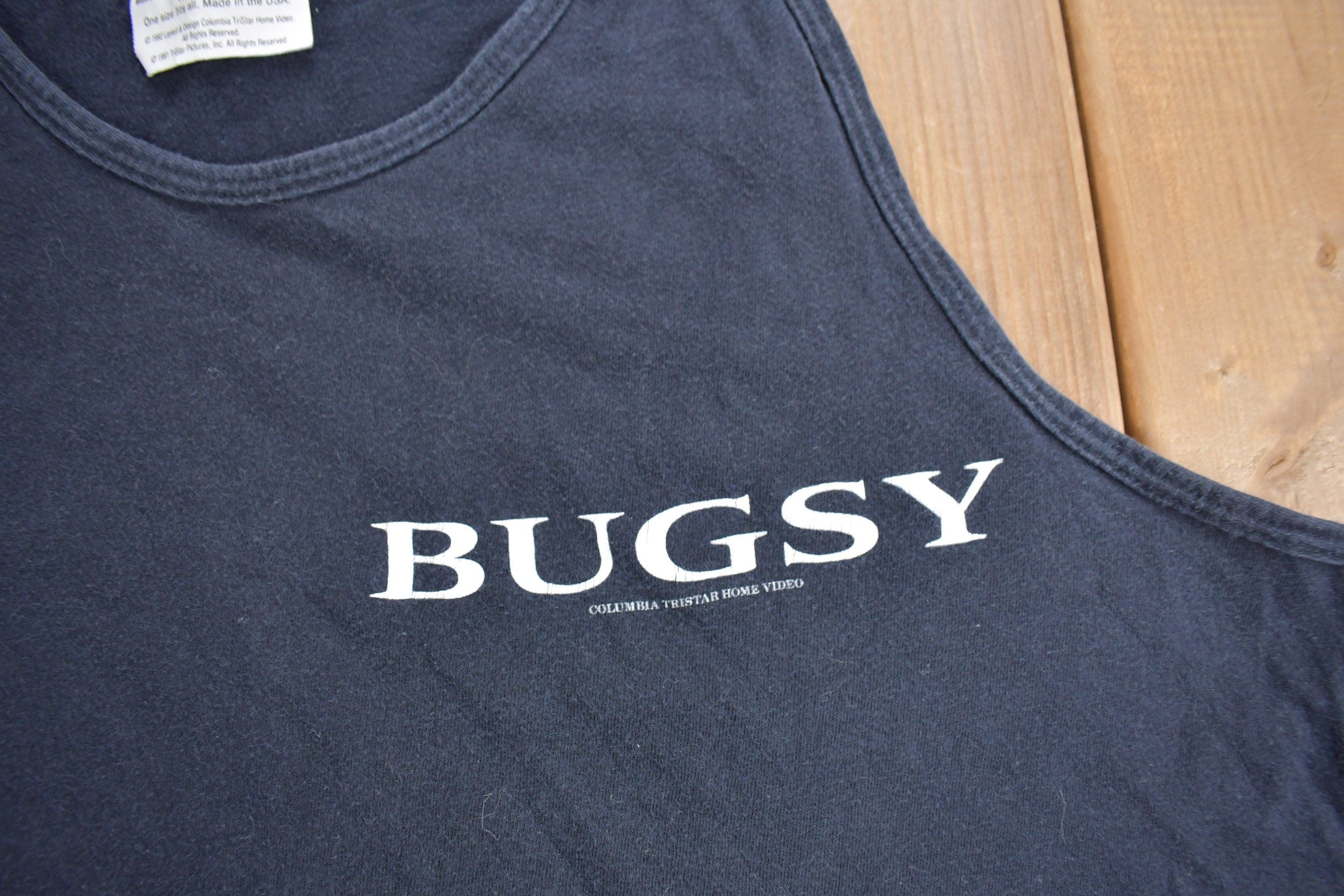 Vintage 1991 Bugsy Movie Promo Tank Top Shirt