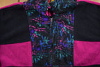 Vintage 1990s Komitor Full Zip Abstract Print Fleece Sweater