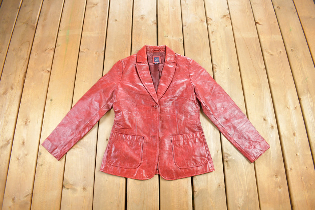 Vintage 1990s GAP Womens Leather Jacket
