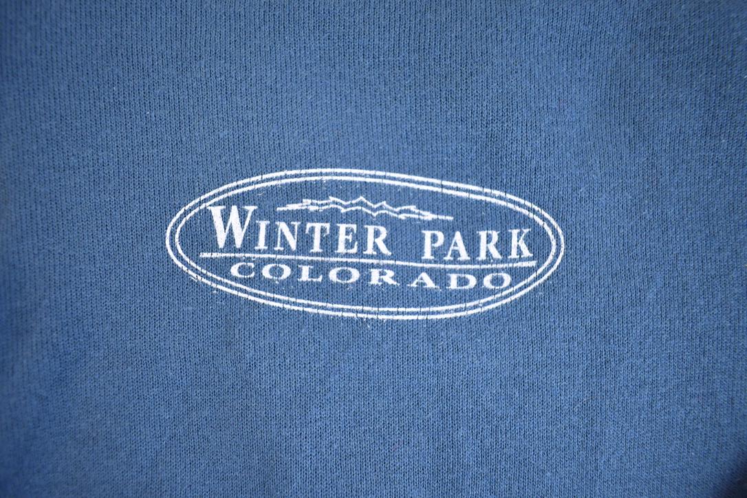 Vintage 1990s Colorado Quater Zip Crewneck Sweatshirt Made In USA - Small