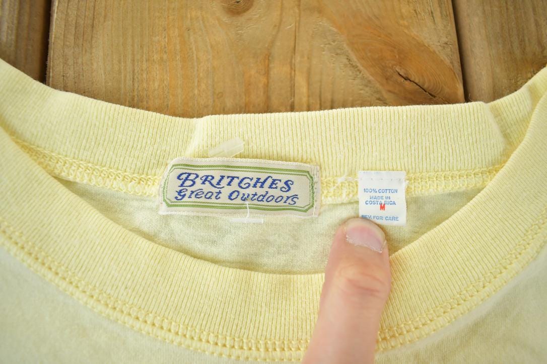 Vintage 1990s Britches Great Outdoors Blank Graphic T-Shirt