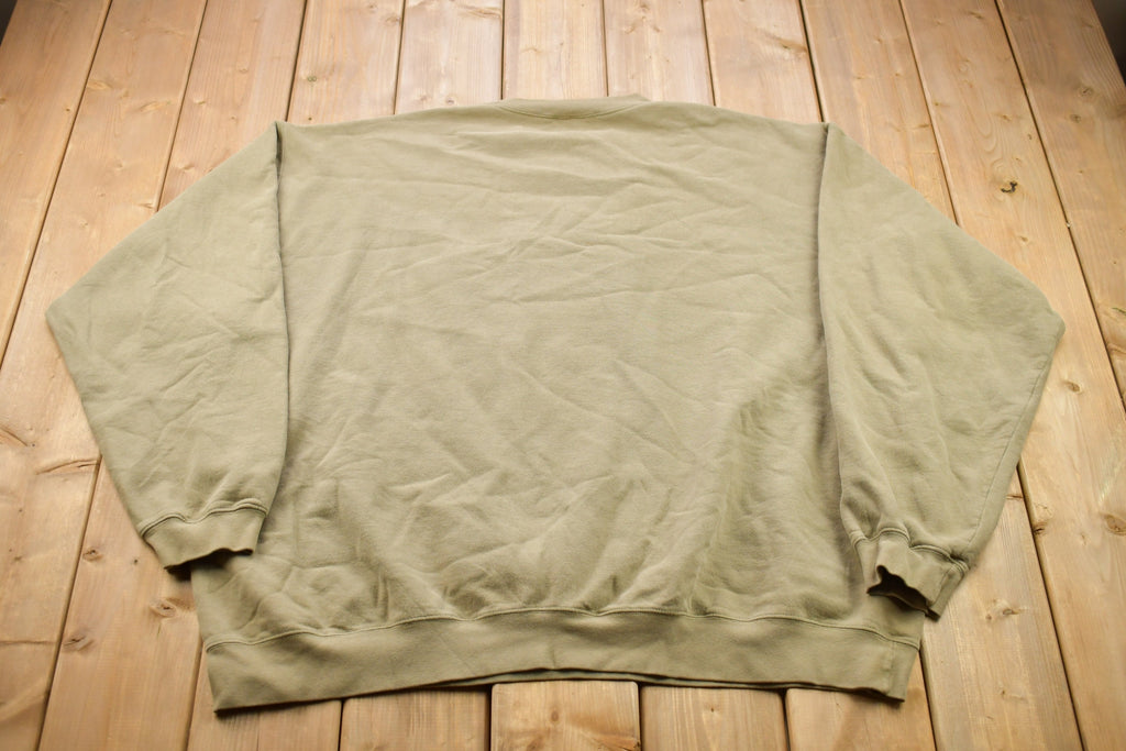 Vintage 1990s Blank Beige Reebok Crewneck Sweatshirt