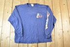 Vintage 1990s Mickey Mouse Disney Cartoon Promo Longsleeve T-Shirt Mens L