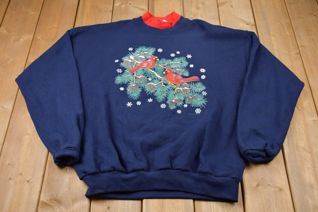 Vintage 1990s J. Mackinallys Bird Nature Mockneck