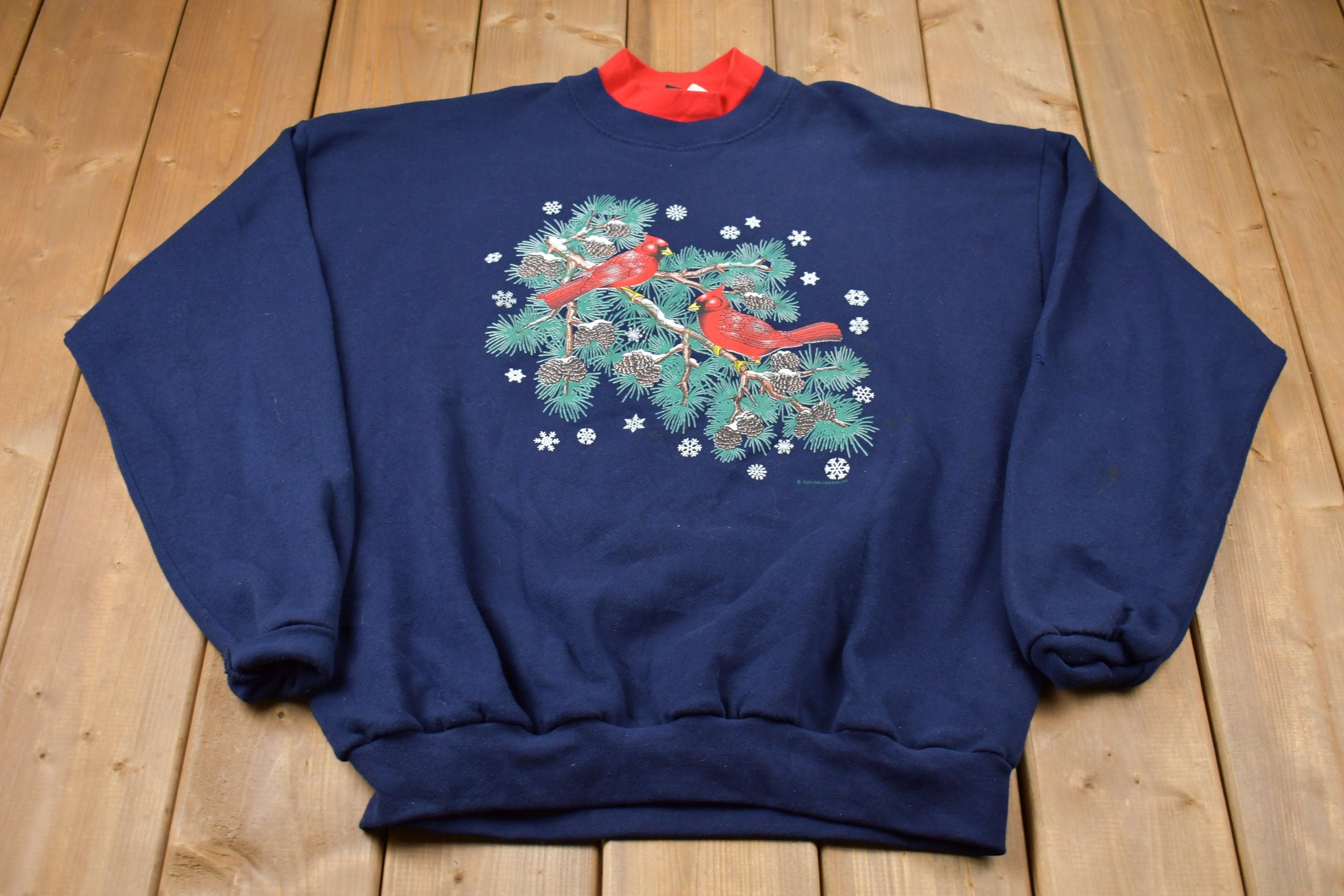 Vintage 1990s J. Mackinallys Bird Nature Mockneck