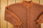 Vintage 1980s Knitted Marella Zip Up Sweater