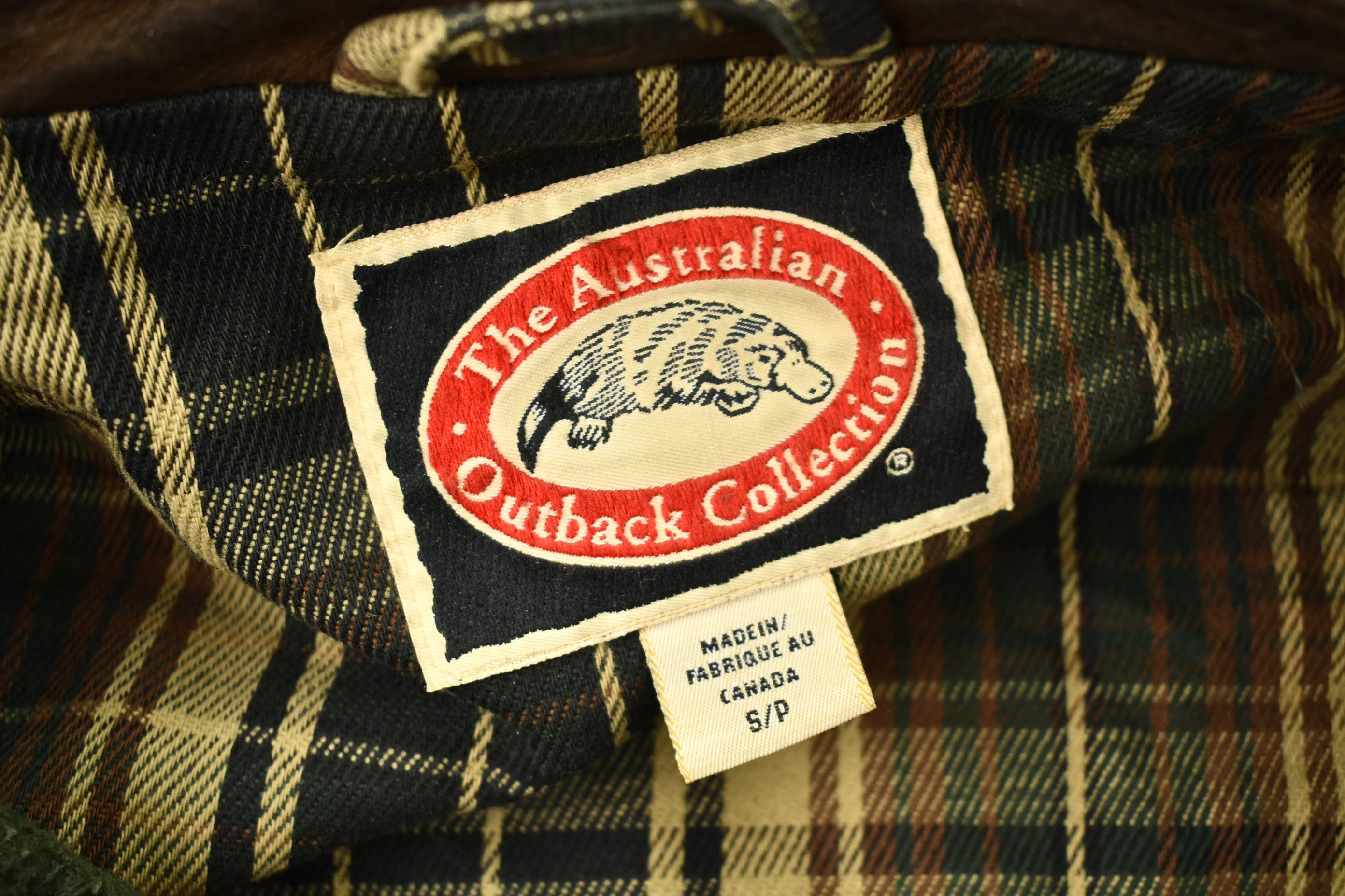 Vintage 1980s The Australia Outback Collection Waxed Leather Jacket