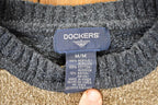 Vintage 1990s Dockers Striped Knit Crewneck Sweater Men's M-L