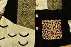 Vintage 1990s Patchwork Button Up Abstract Graphic Jacket