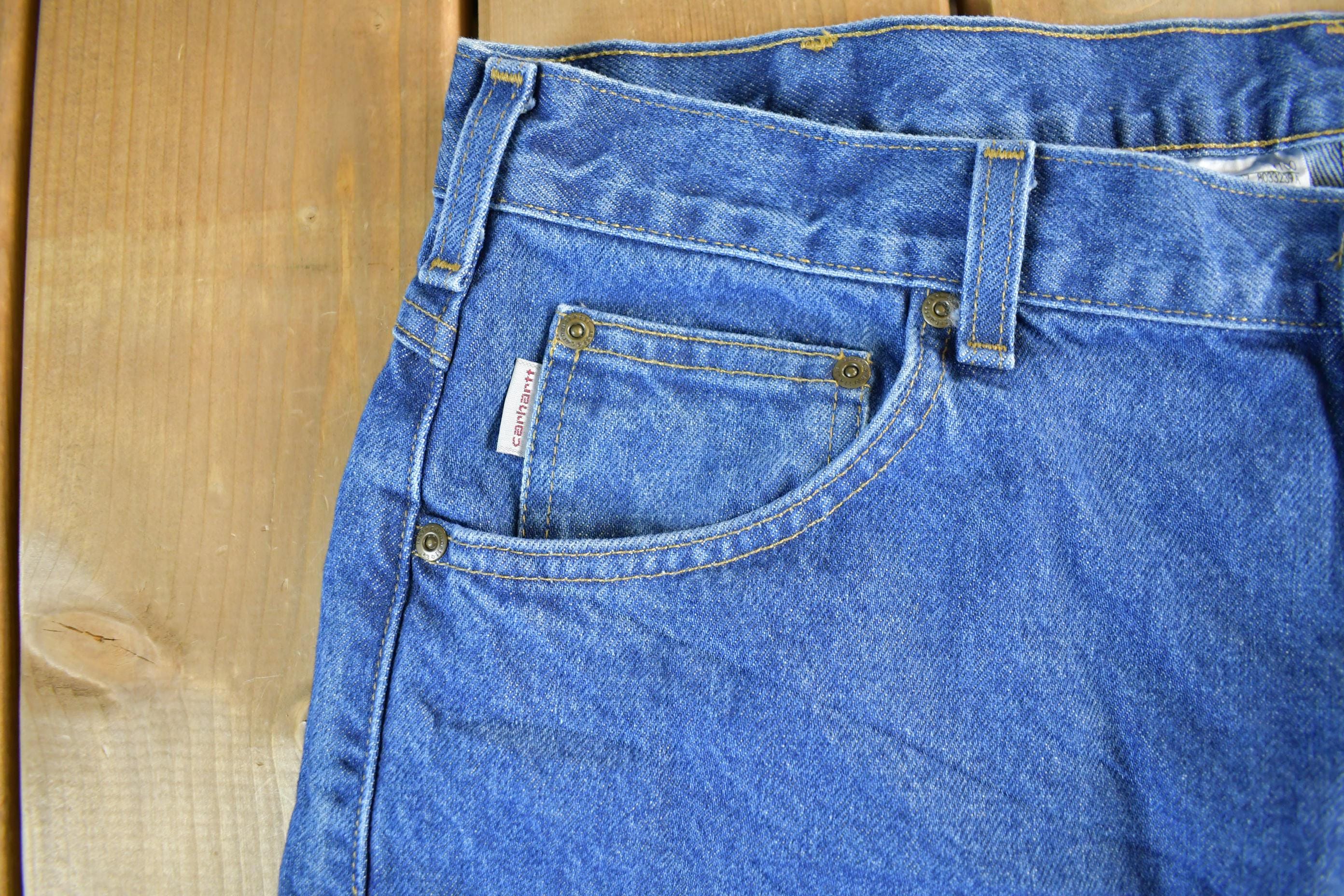 Vintage 2000s Carhartt Relaxed Fit Denim Work Jeans Size 38 x 32