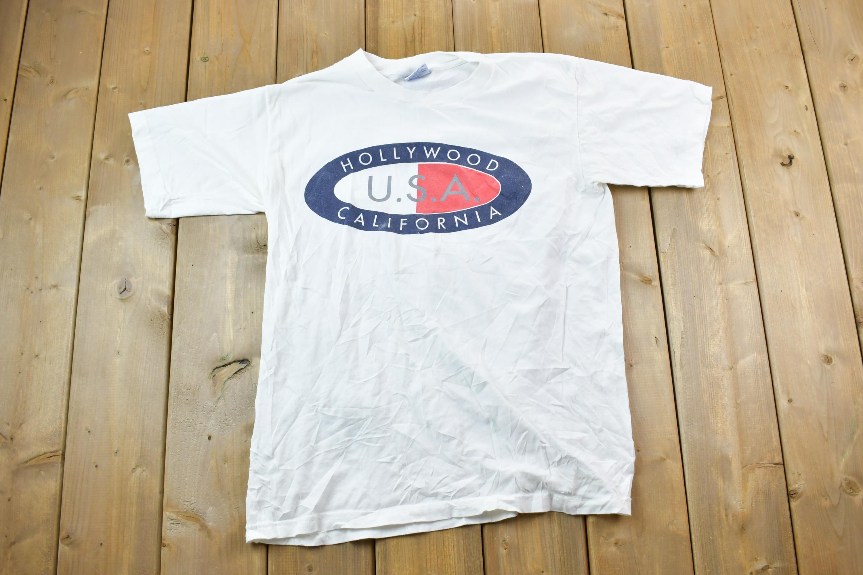 Vintage 1990s Hollywood California USA Souvenir All Sport T-Shirt