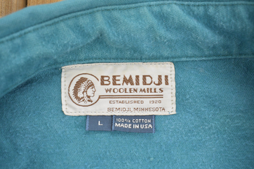 Vintage 1990s Bemidji Woolen Mills Blank Button Up Shirt