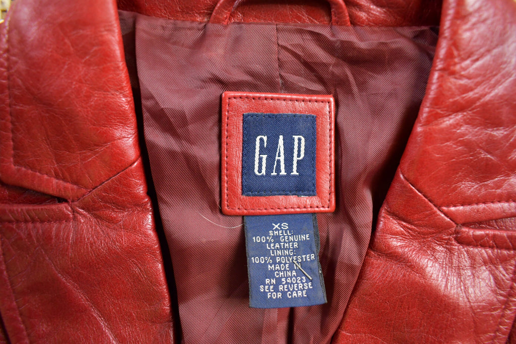 Vintage 1990s GAP Womens Leather Jacket