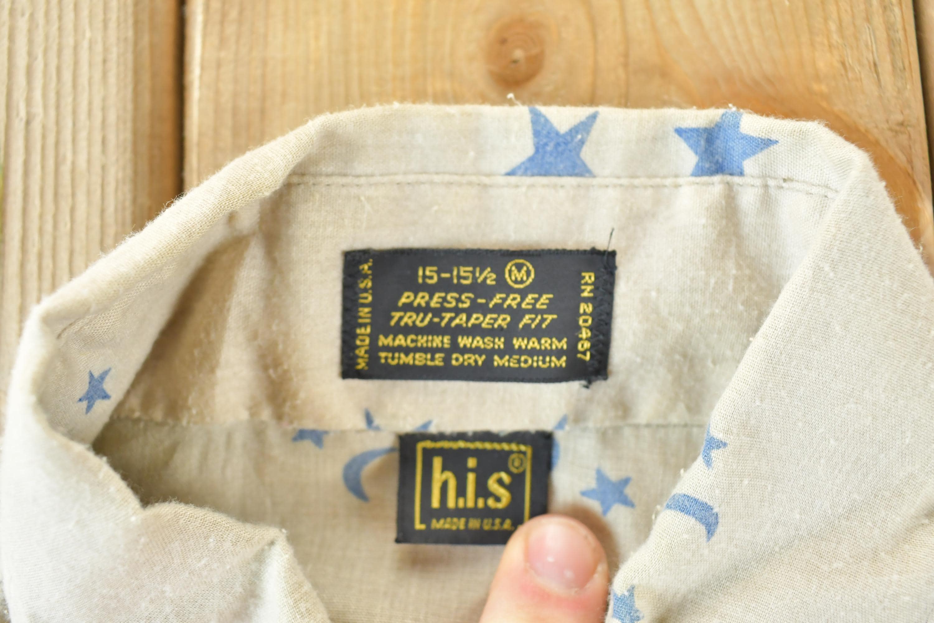 Vintage 70s His Western Star Button Up Shirt