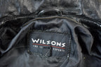 Vintage 1990s Wilsons Leather Biker Jacket Made In USA