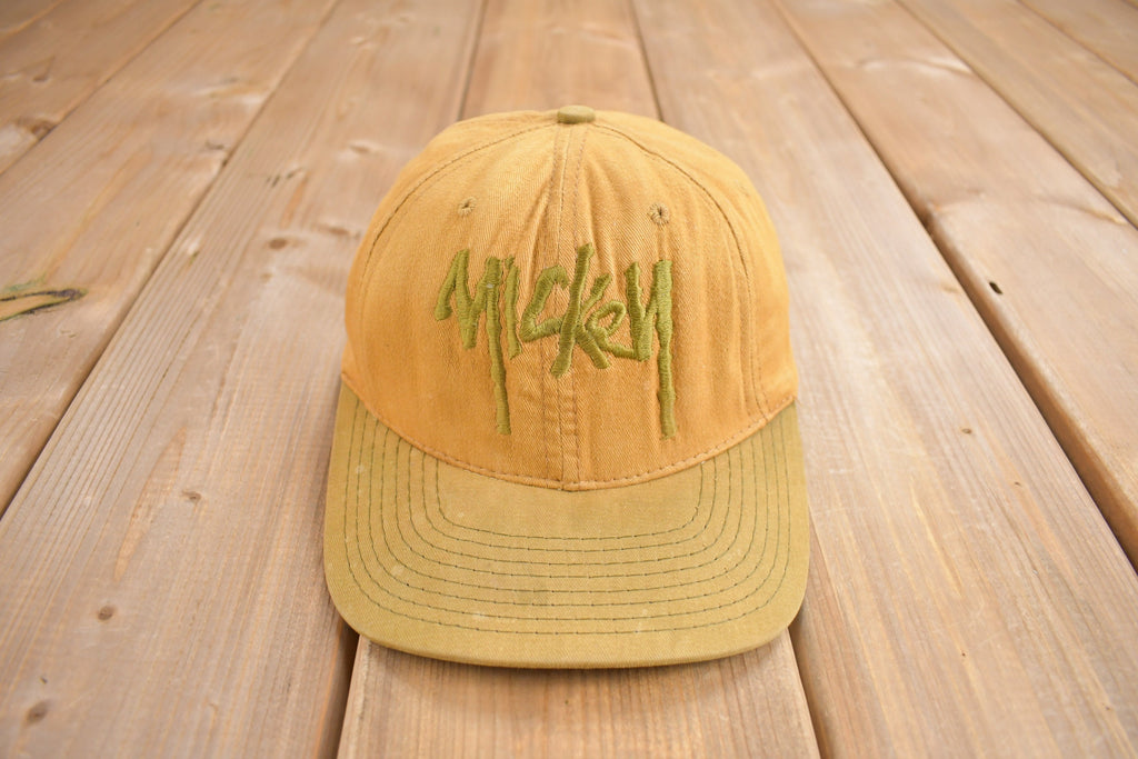Vintage 1990s Mickey Embroidered Snap Back Hat