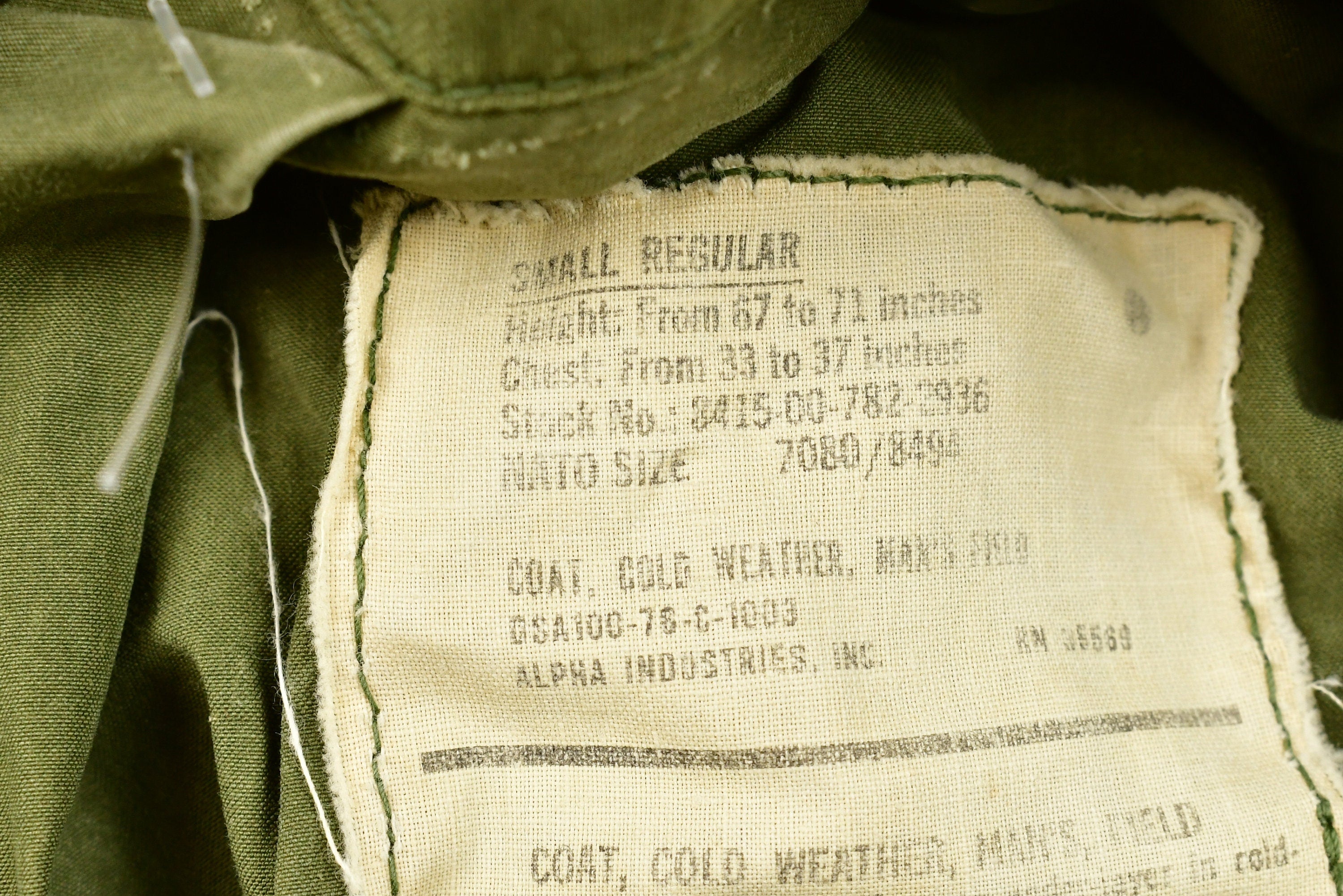Vintage 2000 Military Button Up Jacket Army Green
