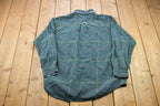 Vintage 1990s Plaid Huntinghorn Flannel Button Up Shirt