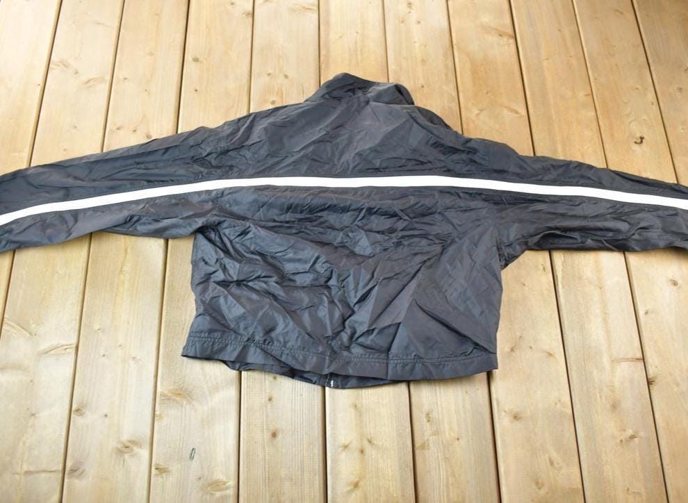 Vintage 1990s Youth Nike Mini Swoosh Track Warm Up Windbreaker Jacket