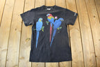 Vintage 1990s Valley Zoo Parrots Graphic T-Shirt