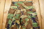 Vintage Army Woodland Camouflage Cargo Pants Size 34 x 30