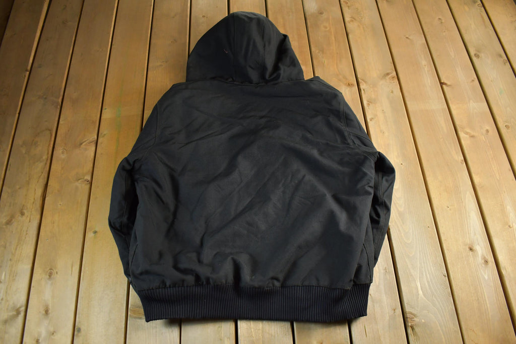 Vintage 1990s Distressed Carhartt Nylon Hooded Jacket Men's XL Tall