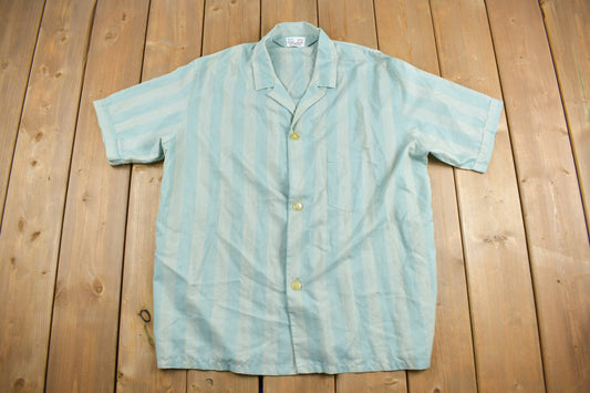 Vintage 1970s Sears Striped Button Up Shirt / 70s Button Up / True Vintage / Vintage Sears