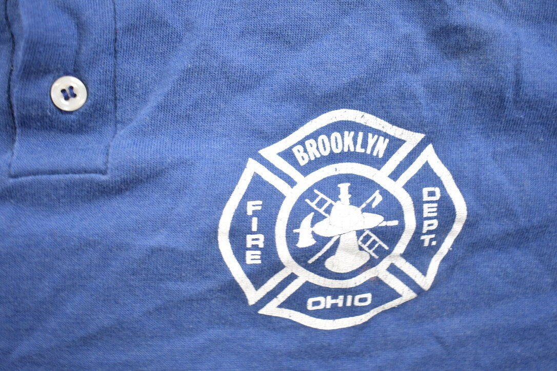 Vintage 1990s Brooklyn Ohio Fire Department T-Shirt / Souvenir Shirt / Streetwear / Made In USA / Ohio Tee / Brooklyn Vintage / Ohio Vintage